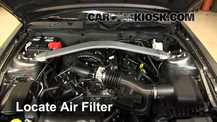 2013 Ford Mustang 3.7L V6 Convertible Air Filter (Engine) Replace